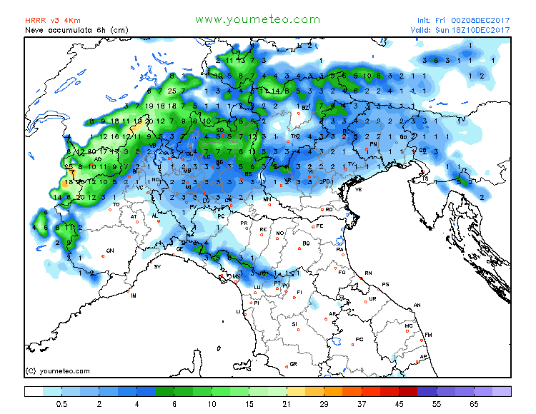 Meteo dicembre 2017: domenica 10 e lunedì 11 dicembre