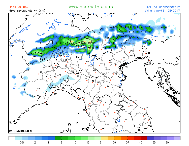 Meteo dicembre 2017: domenica 10 e lunedì 11 dicembre