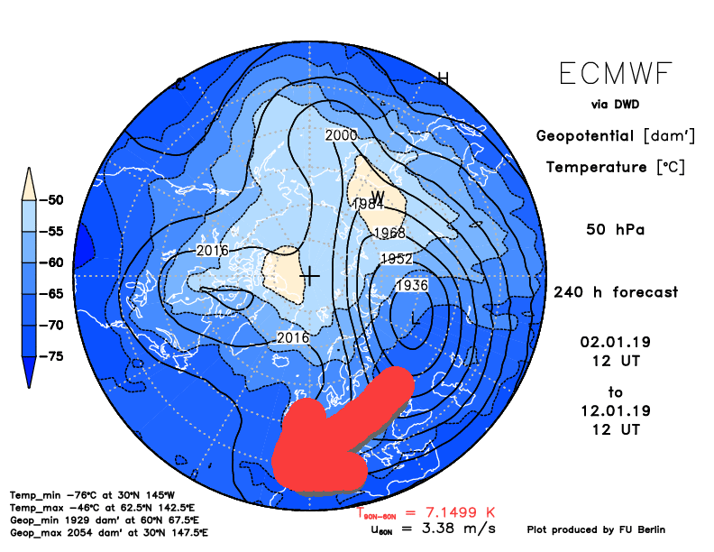 Gennaio 2019 freddo e neve in arrivo. Previsioni probabilistiche