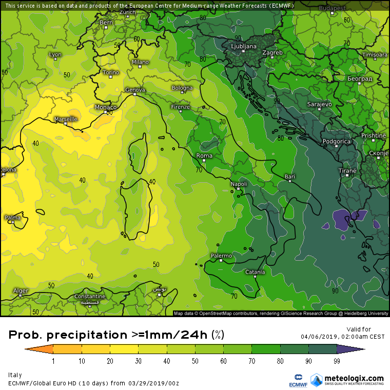 Final warming e irruzione fredda di inizio aprile