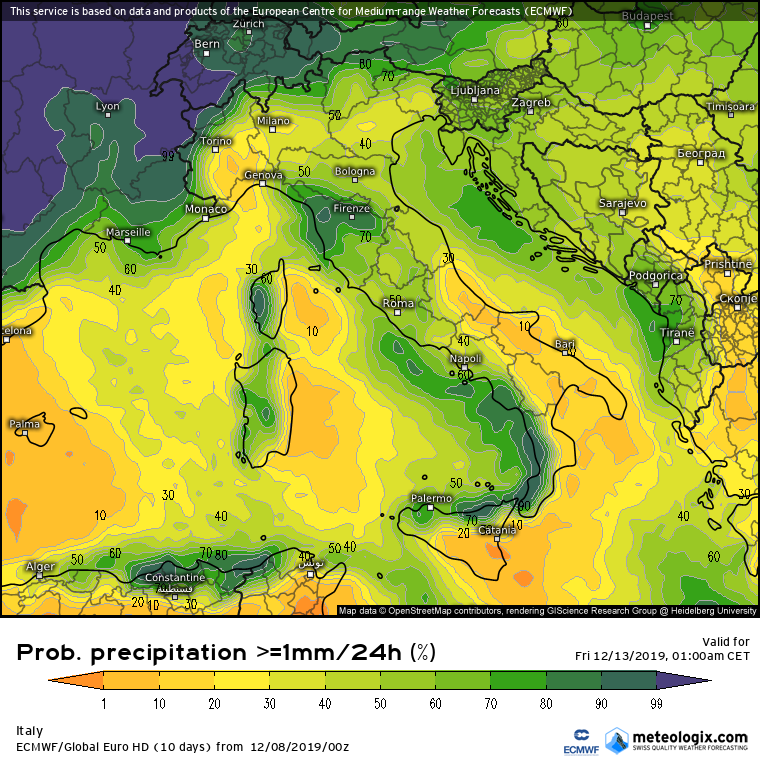 Neve a bassa quota per il Nord Italia?