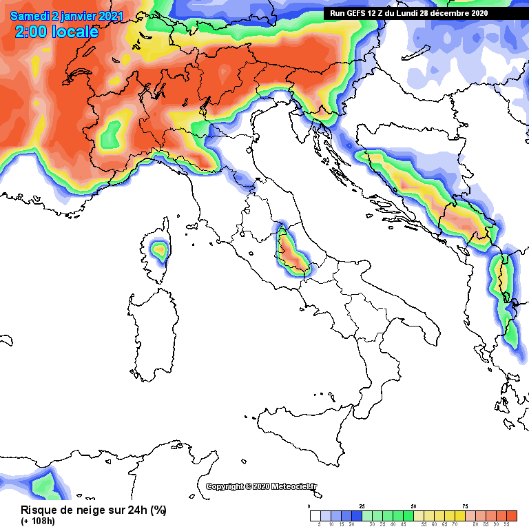 Neve a Capodanno e inizio anno?