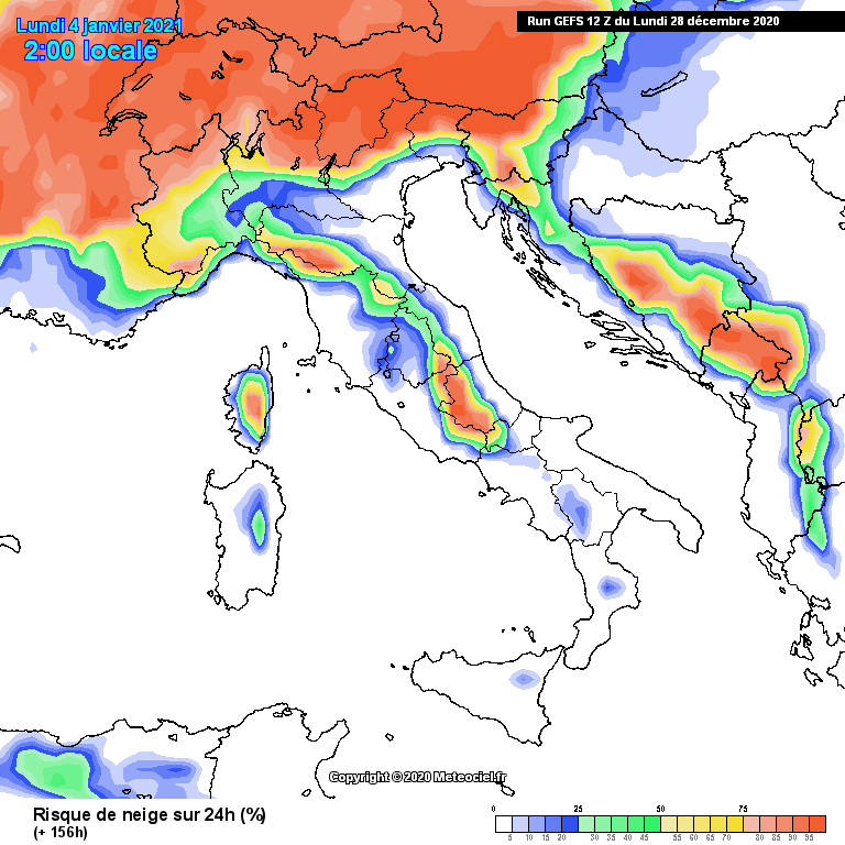 Neve a Capodanno e inizio anno?