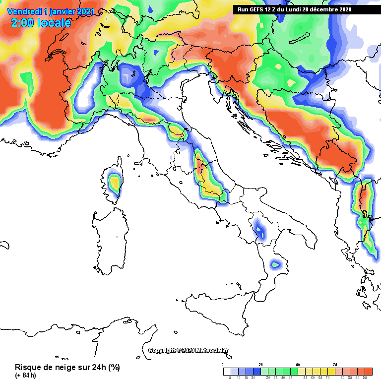 Neve a Capodanno e inizio anno?